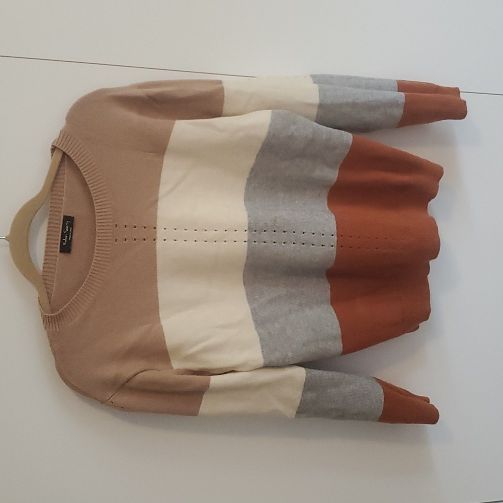 Color block sweater with great details